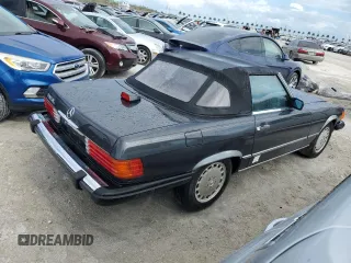 1987 Mercedes-Benz 560 with VIN WDBBA48D9HA060044, listed as a Copart auction lot 76965694 with 76,957 mi miles and Non Repairable. Bid and sale history available at carsss.com. Image 3.