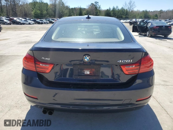 2015 BMW 4 Series 428i with VIN WBA4A5C53FGK15503, listed as a Copart auction lot 49297895 with 125,055 mi miles and Salvage title. Bid and sale history available at DreamBid. Image 6.