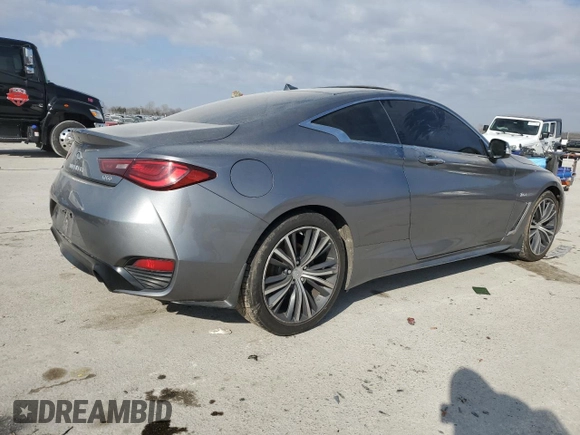 2018 Infiniti Q60 Luxe with VIN JN1EV7EL2JM392754, listed as a Copart auction lot 42590865 with 121,657 mi miles and Salvage Title. Bid and sale history available at DreamBid. Image 3.