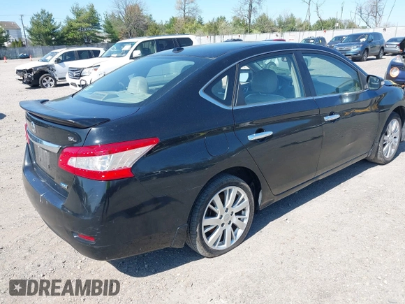 2013 Nissan Sentra S with VIN 3N1AB7AP4DL736678, listed as a IAAI auction lot 42066215 with 84,397 mi miles and . Bid and sale history available at DreamBid. Image 4.