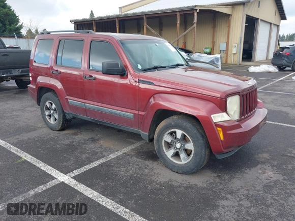 2008 Jeep Liberty Sport with VIN 1J8GN28K08W105513, listed as a IAAI auction lot 41940315 with Not Provided miles and . Bid and sale history available at DreamBid. Image 1.