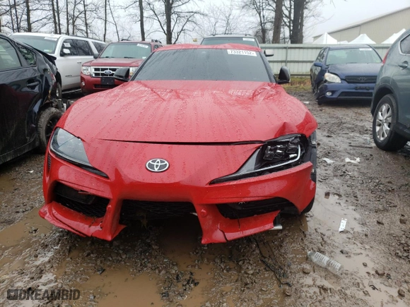 2021 Toyota GR Supra 3.0 with VIN WZ1DB0C02MW044450, listed as a Copart auction lot 73321152 with NaN miles. Bid and sale history available at carsss.com. Image 5.