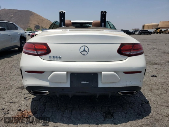 2021 Mercedes-Benz C 300 with VIN W1KWK8DB8MG100428, listed as a Copart auction lot 60537275 with 35,917 mi miles and Salvage title. Bid and sale history available at DreamBid. Image 6.