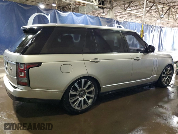 2015 Land Rover Range Rover Autobiography z VIN SALGV3TF7FA214173, wystawiony jako Copart lot #48770415 z przebiegiem 142 850 mil mil oraz Czysty tytuł • Clean title. Historia ofert i sprzedaży dostępna na DreamBid. Obrazek 3.