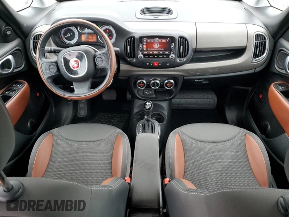2014 FIAT 500L Trekking with VIN ZFBCFADH7EZ019538, listed as a Copart auction lot 82494444 with 18,550 mi miles and Salvage Title. Bid and sale history available at carsss.com. Image 8.