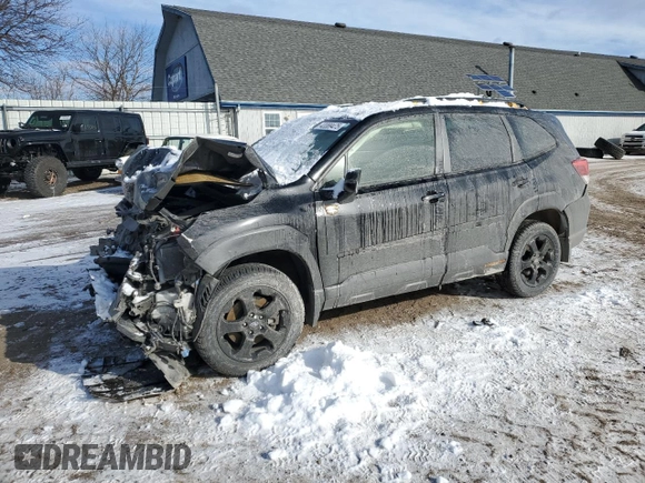 2023 Subaru Forester Wilderness with VIN JF2SKAMC0PH424482, listed as a Copart auction lot 43389475 with 32,760 mi miles and Non Repairable. Bid and sale history available at carsss.com. Image 1.