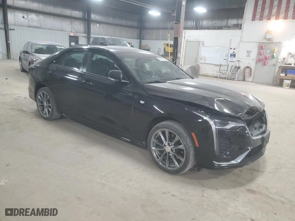 2020 Cadillac CT4 Sport with VIN 1G6DG5RK6L0135294, listed as a Copart auction lot 76001364 with 49,958 mi miles and Salvage Title. Bid and sale history available at carsss.com. Image 4.