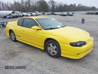 2003 Chevrolet Monte Carlo SS with VIN 2G1WX15KX39155728, listed as a IAAI auction lot 41207475 with 268,901 mi miles. Bid and sale history available at carsss.com. Image 1.