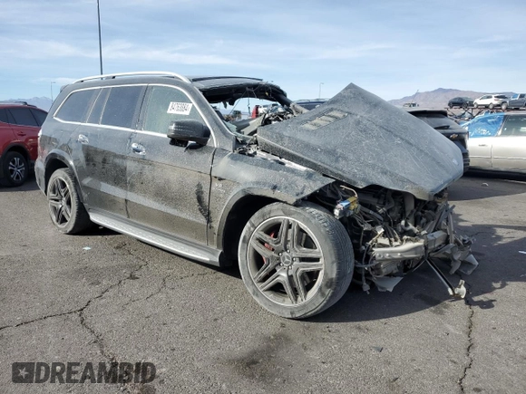 2015 Mercedes-Benz GL-Class GL 63 AMG with VIN 4JGDF7EE0FA532201, listed as a Copart auction lot 84763884 with 0 mi miles and Salvage Title. Bid and sale history available at carsss.com. Image 4.