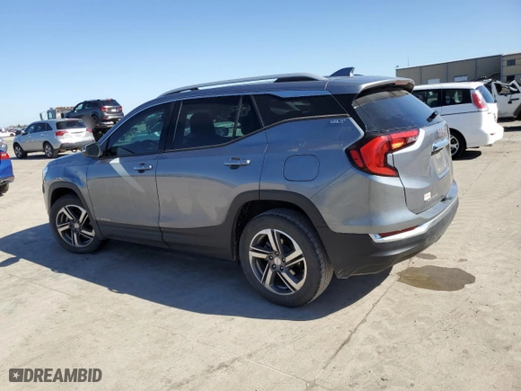 2020 GMC Terrain SLT with VIN 3GKALPEV6LL328284, listed as a Copart auction lot 48424005 with 0 mi miles and Salvage Title. Bid and sale history available at carsss.com. Image 2.