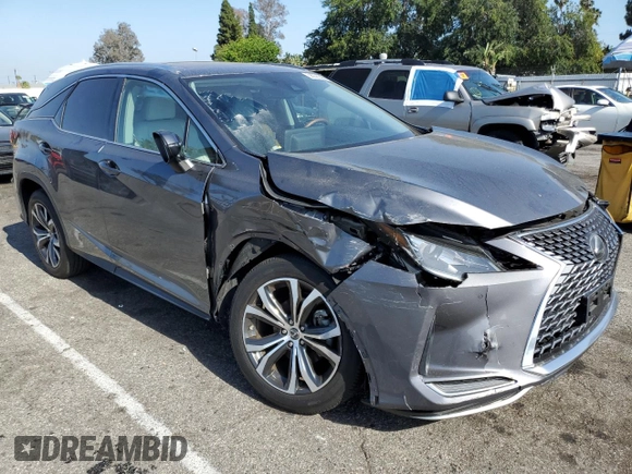 2020 Lexus RX 350 with VIN 2T2HZMAA4LC169399, listed as a Copart auction lot 58226385 with 20,489 mi miles and Salvage title. Bid and sale history available at DreamBid. Image 4.
