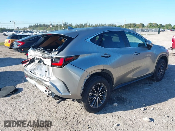 2025 Lexus NX with VIN 2T2GDCAZ0SC017810, listed as a IAAI auction lot 41672741 with 3,801 mi miles. Bid and sale history available at carsss.com. Image 4.