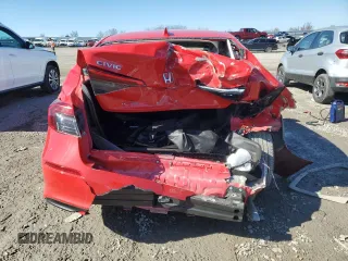 2023 Honda Civic Sedan EX with VIN 2HGFE1F76PH323255, listed as a Copart auction lot 46694425 with 25,455 mi miles and Salvage Title. Bid and sale history available at carsss.com. Image 6.