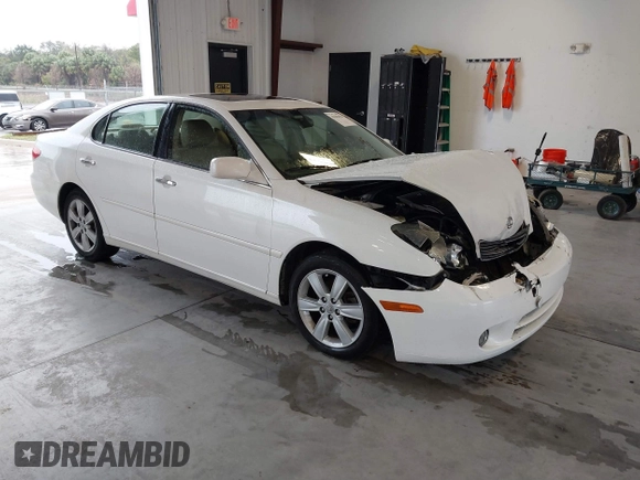 2005 Lexus ES 350 with VIN JTHBA30G855068530, listed as a IAAI auction lot 41643478 with 230,758 mi miles and . Bid and sale history available at DreamBid. Image 1.