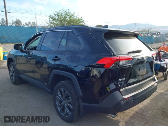 2025 Toyota RAV4 Hybrid XLE Premium with VIN 2T3B6RFV6SW084676, listed as a IAAI auction lot 41923759 with 15,856 mi miles and . Bid and sale history available at DreamBid. Image 3.