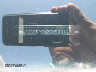 2016 Toyota RAV4 Limited с VIN 2T3DFREV2GW539427, выставлен на аукционе IAAI как лот 42233024 с пробегом 123 169 миль миль и . История ставок и продаж доступна на DreamBid. Изображение 9.