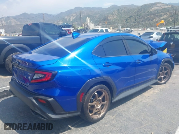 2022 Subaru WRX with VIN JF1VBAA64N9002223, listed as a IAAI auction lot 42159263 with 29,730 mi miles and . Bid and sale history available at DreamBid. Image 4.