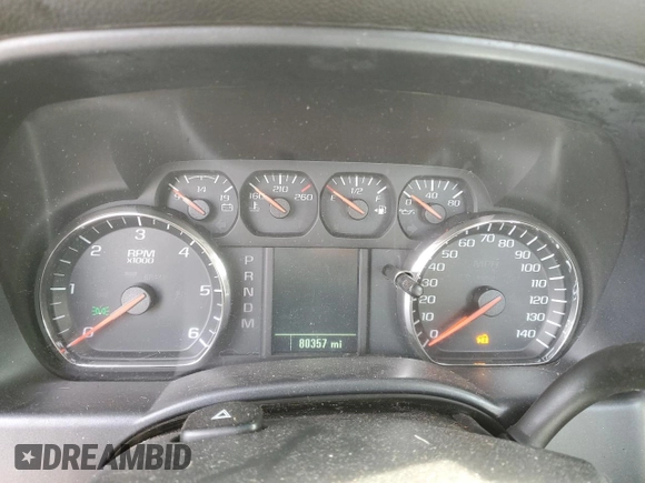 2016 Chevrolet Silverado 1500 Work Truck with VIN 1GCNCNEH5GZ341666, listed as a Copart auction lot 48910405 with 80,357 mi miles and Salvage Title. Bid and sale history available at carsss.com. Image 9.