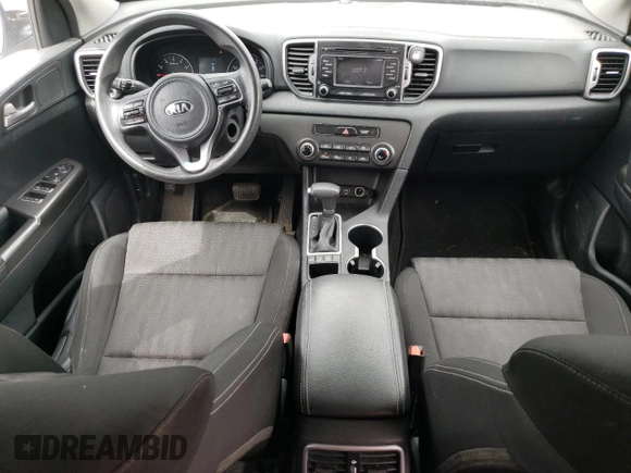 2017 Kia Sportage LX with VIN KNDPMCAC7H7117073, listed as a Copart auction lot 55851145 with 93,347 mi miles and Salvage Title. Bid and sale history available at carsss.com. Image 8.