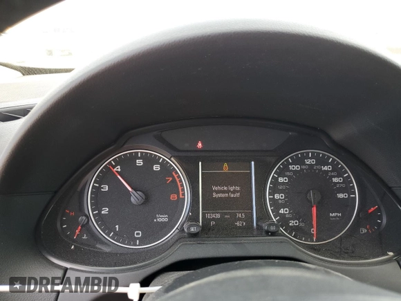 2012 Audi Q5 2.0T Premium Plus with VIN WA1LFAFPXCA105952, listed as a Copart auction lot 49459555 with 103,439 mi miles and Salvage Title. Bid and sale history available at carsss.com. Image 9.