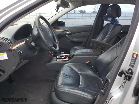 2006 Mercedes-Benz S-Class 5.0L with VIN WDBNG84J76A478968, listed as a Copart auction lot 85856424 with 0 mi miles and Salvage Title. Bid and sale history available at carsss.com. Image 7.