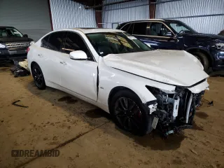 2017 Infiniti Q50 Signature Edition with VIN JN1EV7AP5HM739948, listed as a Copart auction lot 44012225 with 93,697 mi miles and Salvage Title. Bid and sale history available at DreamBid. Image 4.