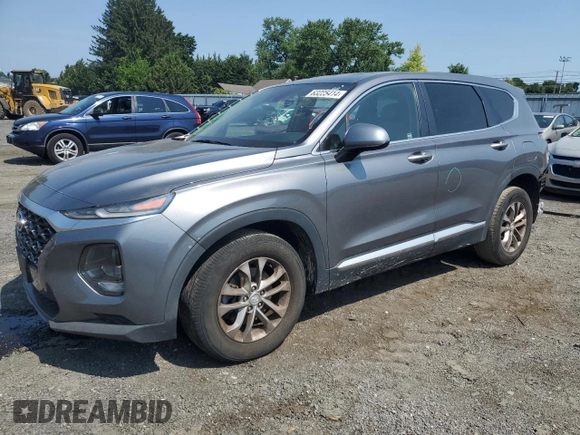 2019 Hyundai Santa Fe SE with VIN 5NMS23AD4KH033124, listed as a Copart auction lot 63225414 with 77,210 mi miles and Non Repairable. Bid and sale history available at carsss.com. Image 1.