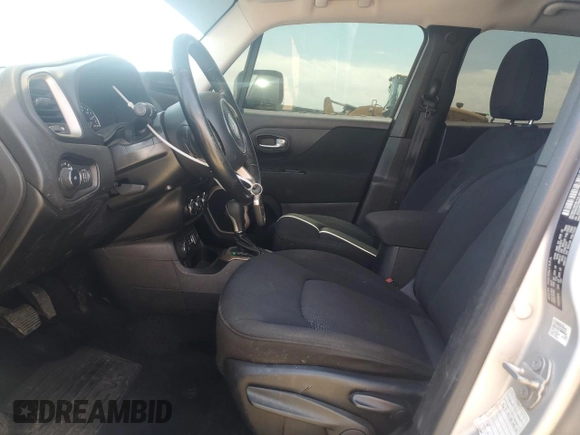 2017 Jeep Renegade Altitude with VIN ZACCJBBB5HPF33696, listed as a Copart auction lot 58428425 with 109,230 mi miles and Salvage title. Bid and sale history available at DreamBid. Image 7.