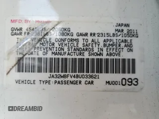 2011 Mitsubishi Lancer Evolution GSR with VIN JA32W8FV4BU033621, listed as a Copart auction lot 71182174 with 129,131 mi miles and Salvage Title. Bid and sale history available at carsss.com. Image 13.