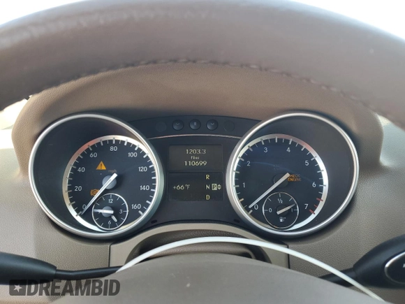 2011 Mercedes-Benz M 350 with VIN 4JGBB5GB6BA624398, listed as a Copart auction lot 45705375 with 110,699 mi miles and Salvage title. Bid and sale history available at DreamBid. Image 9.