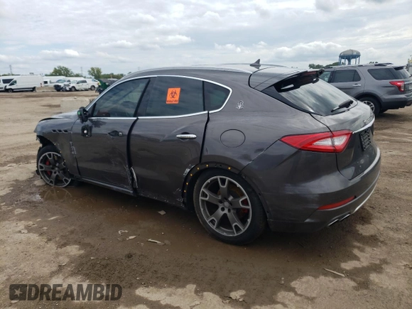 2017 Maserati Levante S z VIN ZN661YUS3HX196812, wystawiony jako Copart lot #69257744 z przebiegiem Nie podano mil oraz Szkoda całkowita • Salvage title. Historia ofert i sprzedaży dostępna na DreamBid. Obrazek 2.