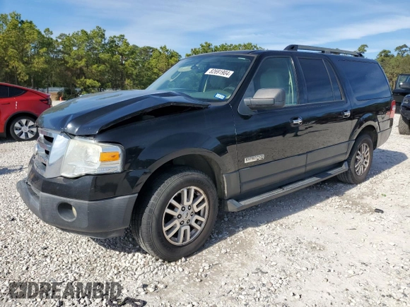 2007 Ford Expedition EL XLT with VIN 1FMFK15507LA16752, listed as a Copart auction lot 82691904 with 121,370 mi miles and Salvage Title. Bid and sale history available at carsss.com. Image 1.