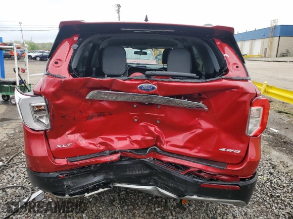 2022 Ford Explorer XLT z VIN 1FMSK8DH9NGC04565, wystawiony jako Copart lot #55523065 z przebiegiem 23 995 mil mil oraz Szkoda całkowita • Salvage title. Historia ofert i sprzedaży dostępna na DreamBid. Obrazek 6.