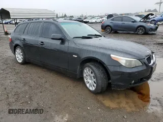2006 BMW 5 Series 530xi with VIN WBANN73536CN00682, listed as a Copart auction lot 85373094 with 152,183 mi miles and Salvage Title. Bid and sale history available at carsss.com. Image 4.