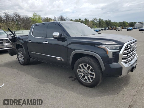 2022 Toyota Tundra 1794 Edition with VIN 5TFMA5DB6NX036927, listed as a Copart auction lot 56486805 with 67,634 mi miles and Salvage title. Bid and sale history available at DreamBid. Image 4.