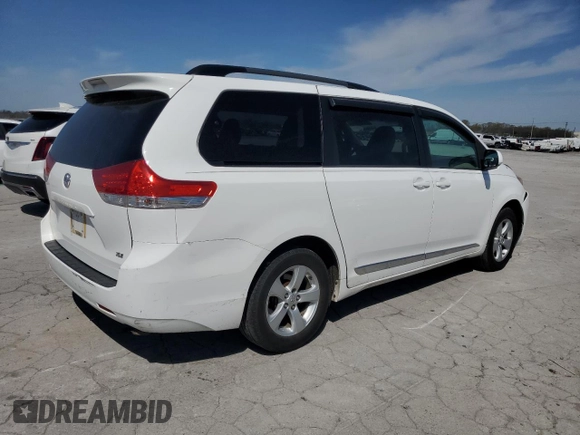 2013 Toyota Sienna XLE AAS with VIN 5TDYK3DC9DS381000, listed as a Copart auction lot 51326005 with 254,701 mi miles and Clean Title. Bid and sale history available at DreamBid. Image 3.