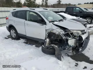 2013 Toyota RAV4 LE with VIN JTMBFREVXDD015216, listed as a Copart auction lot 44687235 with 123,963 mi miles and Salvage Title. Bid and sale history available at carsss.com. Image 4.