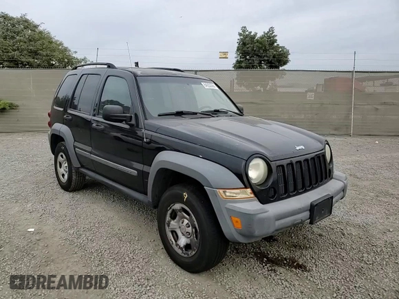 2005 Jeep Liberty Sport with VIN 1J4GK48K65W592508, listed as a Copart auction lot 84253564 with 145,375 mi miles and Salvage Title. Bid and sale history available at carsss.com. Image 12.