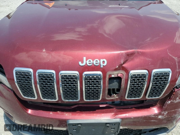 2019 Jeep Cherokee Limited with VIN 1C4PJMDX1KD345303, listed as a Copart auction lot 59298185 with 166,168 mi miles and Salvage title. Bid and sale history available at DreamBid. Image 11.