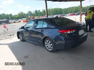 2023 Toyota Corolla LE with VIN 5YFB4MDE0PP010957, listed as a IAAI auction lot 42152487 with 55,509 mi miles. Bid and sale history available at carsss.com. Image 3.