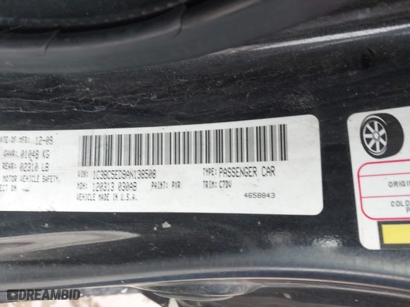 2010 Chrysler Sebring Touring with VIN 1C3BC5ED9AN138508, listed as a IAAI auction lot 41711330 with 93,877 mi miles. Bid and sale history available at carsss.com. Image 9.