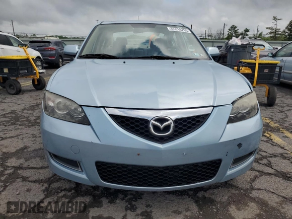 2007 Mazda 3 i Touring with VIN JM1BK32G271754990, listed as a Copart auction lot 55819265 with 64,345 mi miles and Salvage Title. Bid and sale history available at DreamBid. Image 5.