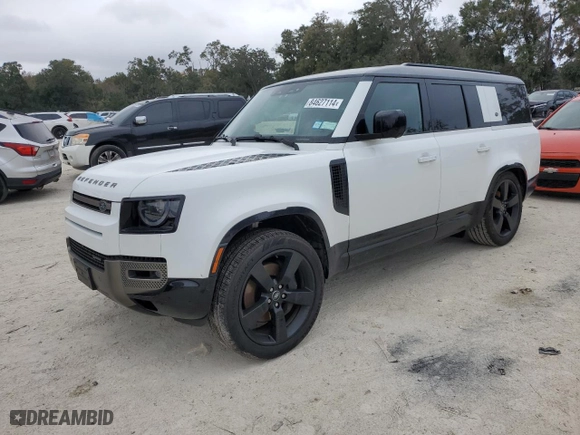 2023 Land Rover Defender X-Dynamic SE with VIN SALE2FEU2P2201677, listed as a Copart auction lot 84627114 with 16,292 mi miles and Salvage Title. Bid and sale history available at carsss.com. Image 1.