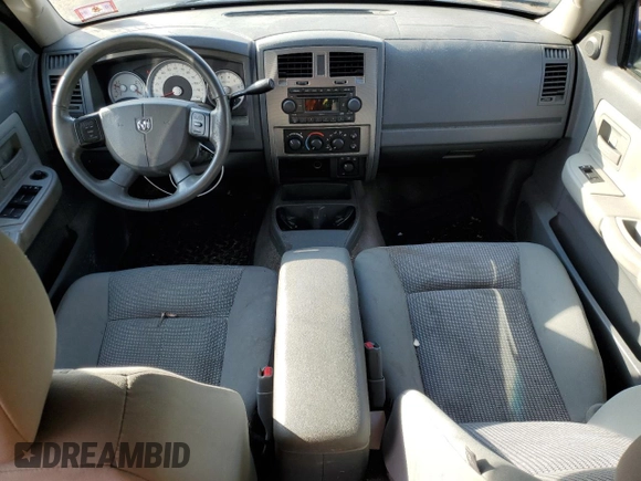 2007 Dodge Dakota SLT with VIN 1D7HW48K17S141548, listed as a Copart auction lot 74875484 with 166,785 mi miles and Salvage Title. Bid and sale history available at carsss.com. Image 8.