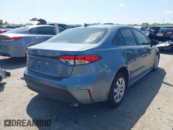 2025 Toyota Corolla LE with VIN 5YFB4MDE2SP237186, listed as a IAAI auction lot 41870365 with 8,516 mi miles. Bid and sale history available at carsss.com. Image 4.
