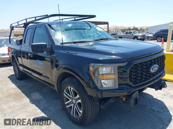 2023 Ford F-150 XL with VIN 1FTEX1C55PKE05056, listed as a IAAI auction lot 42466045 with 54,329 mi miles and . Bid and sale history available at DreamBid. Image 1.
