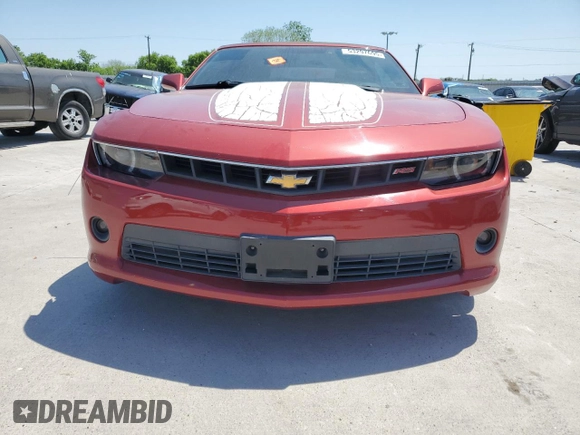 2015 Chevrolet Camaro LT with VIN 2G1FF3D39F9297369, listed as a Copart auction lot 53297695 with 105,471 mi miles and Salvage Title. Bid and sale history available at carsss.com. Image 5.