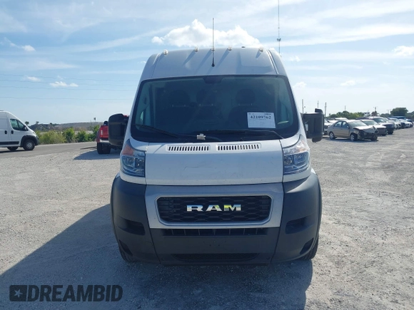 2020 Ram ProMaster Cargo with VIN 3C6TRVDGXLE110970, listed as a IAAI auction lot 42109762 with 71,539 mi miles and . Bid and sale history available at carsss.com. Image 12.