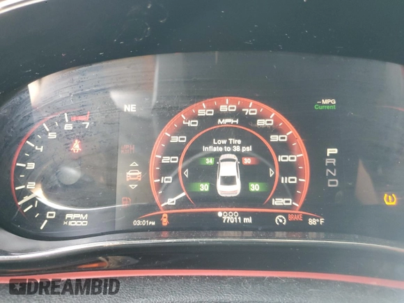 2016 Dodge Dart GT with VIN 1C3CDFEB5GD538800, listed as a Copart auction lot 71993904 with 77,011 mi miles and Salvage Title. Bid and sale history available at carsss.com. Image 9.