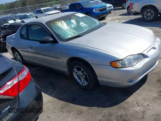2002 Chevrolet Monte Carlo LS with VIN 2G1WW12E829139270, listed as a IAAI auction lot 42019609 with 1 mi miles. Bid and sale history available at carsss.com. Image 1.